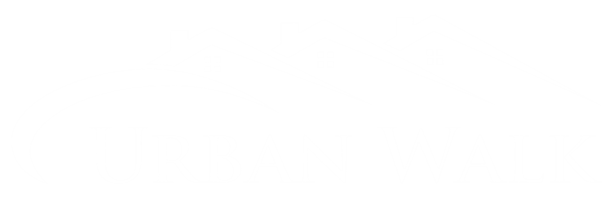 A logo with the words "URBAN WALK" and a stylized depiction of buildings.